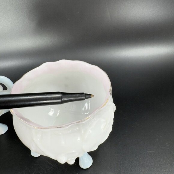 Antique Porcelain Sugar And Creamer Set 2 German Kitchenware Open Sugar Decor - Picture 5 of 16